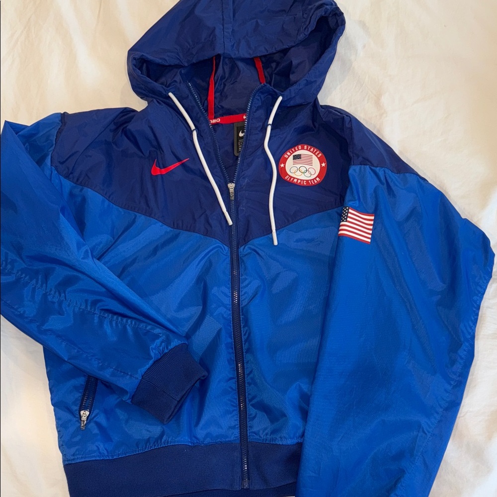 Nike Blue and Red USA Jacket